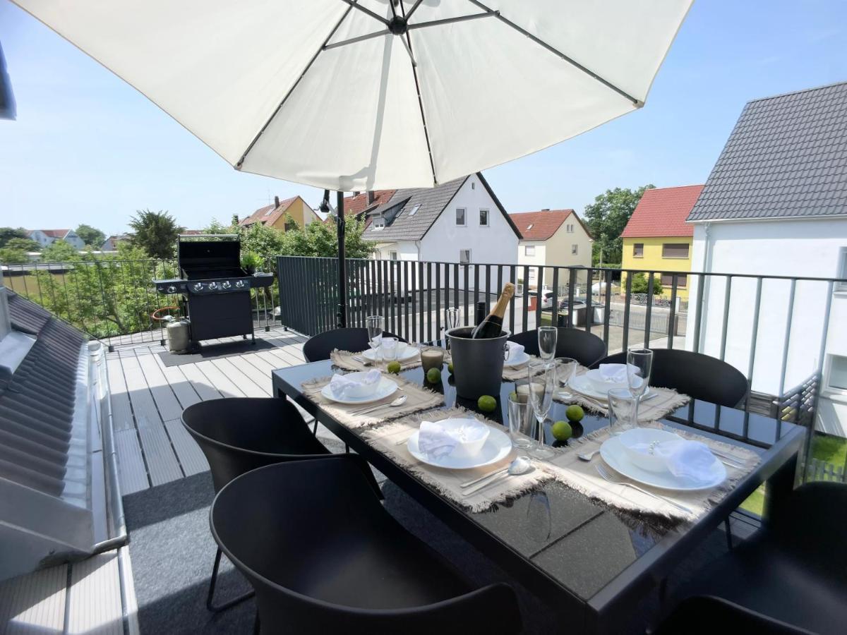 M-Style 04 Apartment Mit Balkon Und Gasgrill, 24H Self-Check-In, Free Parking, Netflix 뉘른베르크 외부 사진